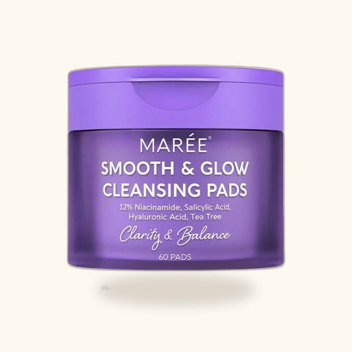 Almohadillas Faciales MARÉE Smooth & Glow con Niacinamida 12% – 60 Pads