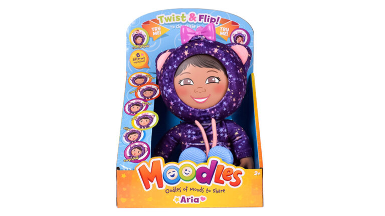 Moodles Aria 12" Doll with 6 Facial Expressions – Emotional Educational Toy