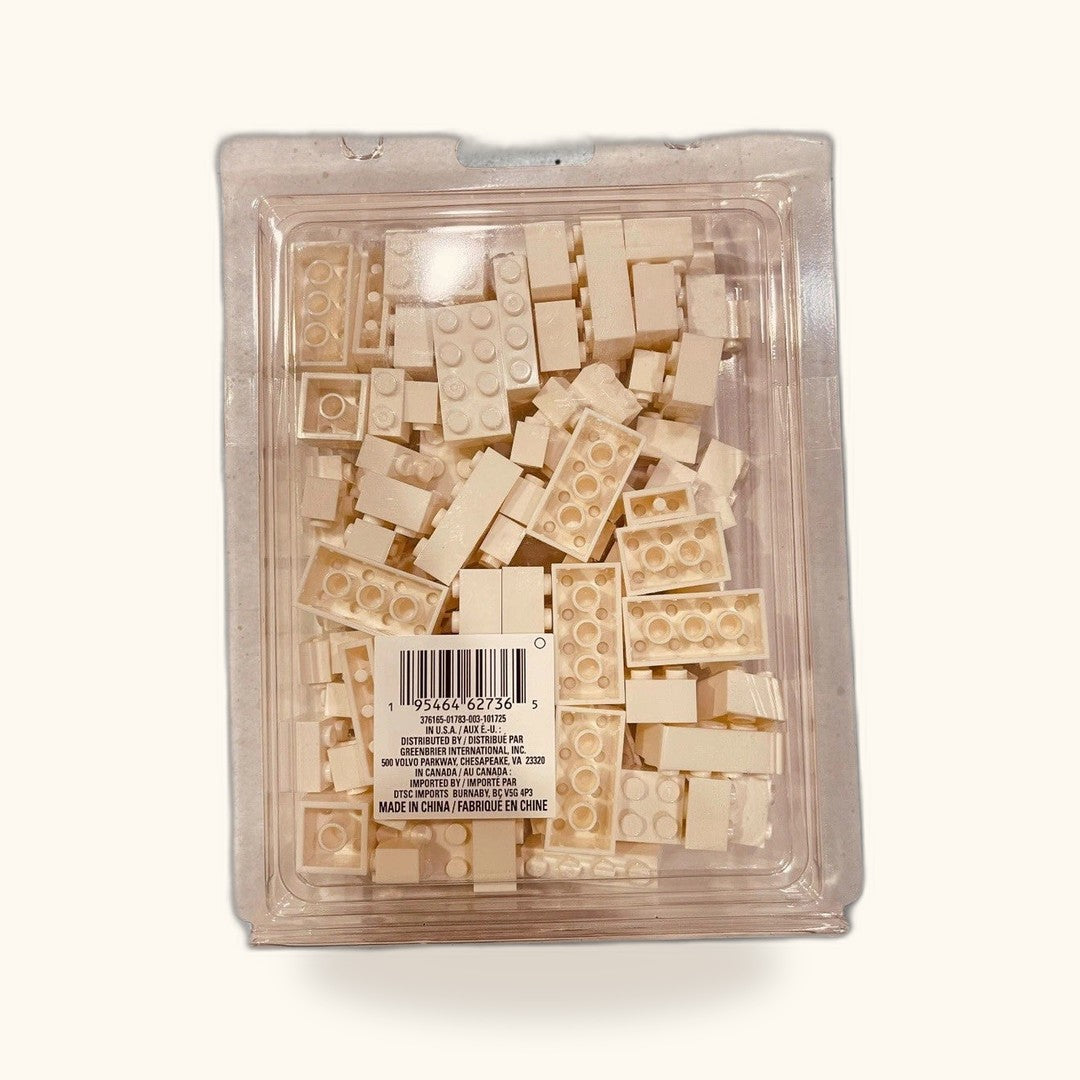 Bloques de construcción Make It Blocks, 100 piezas blancas