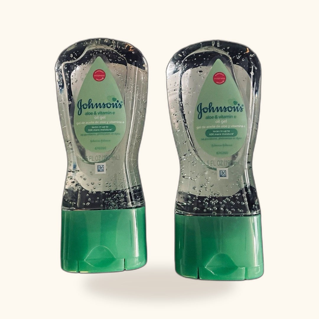 Gel corporal Johnson's Aloe y Vitamina E, set de 2