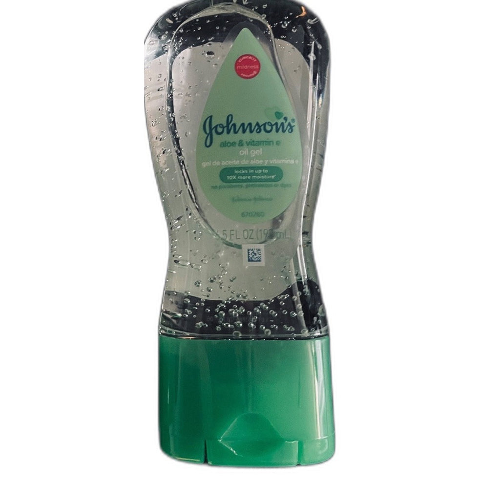 Gel de Aceite Johnson's Aloe y Vitamina E – 192 ml – Set de 2