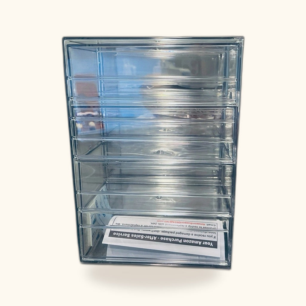 Organizador acrílico con 4 cajones
