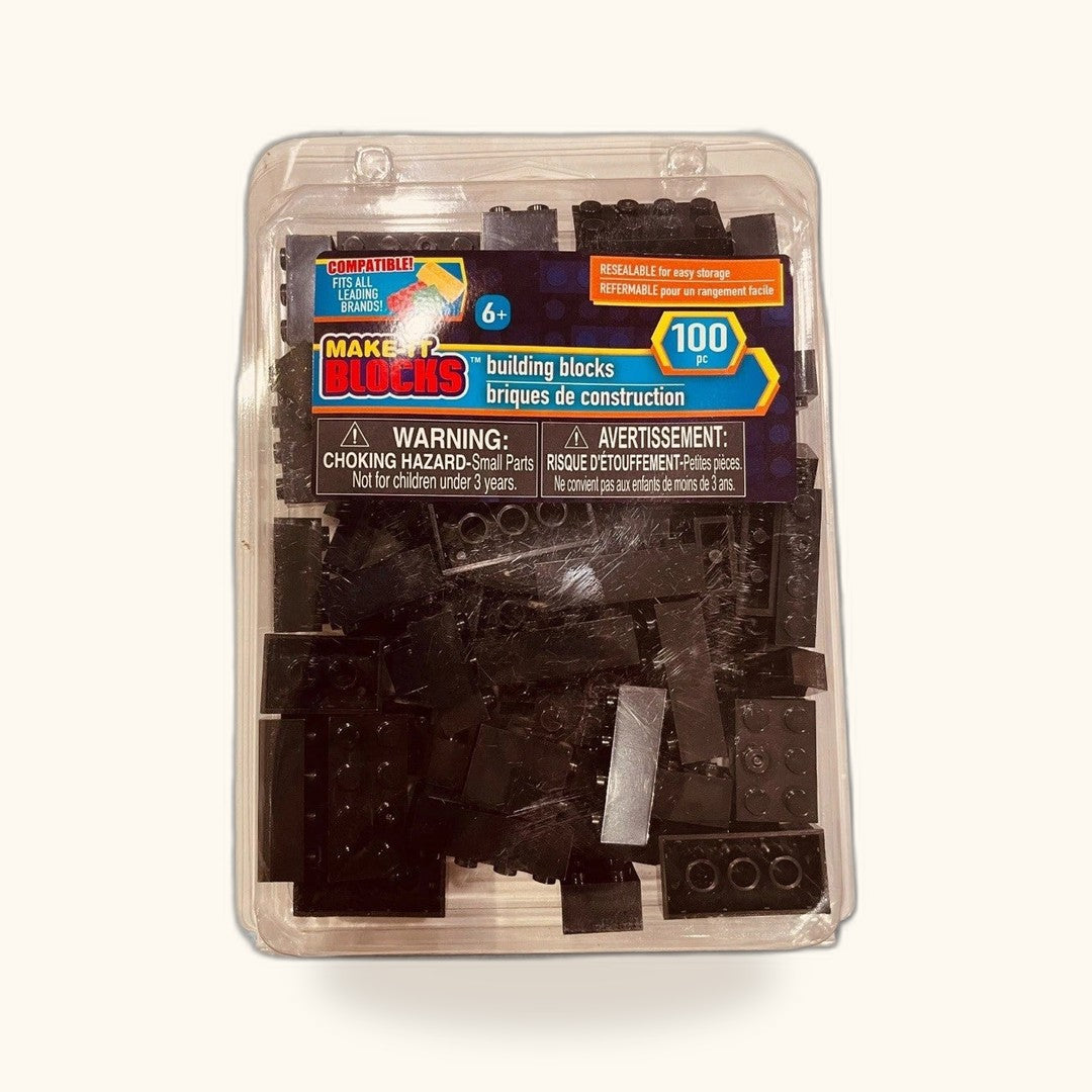 Pack de 3 sets de bloques Make It Blocks, verde/blanco/negro