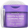 MARÉE Smooth & Glow Facial Pads with 12% Niacinamide – 60 Pads