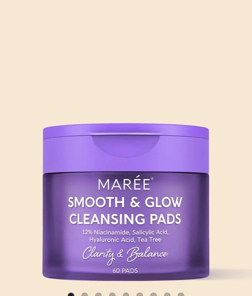 Almohadillas Faciales MARÉE Smooth & Glow con Niacinamida 12% – 60 Pads
