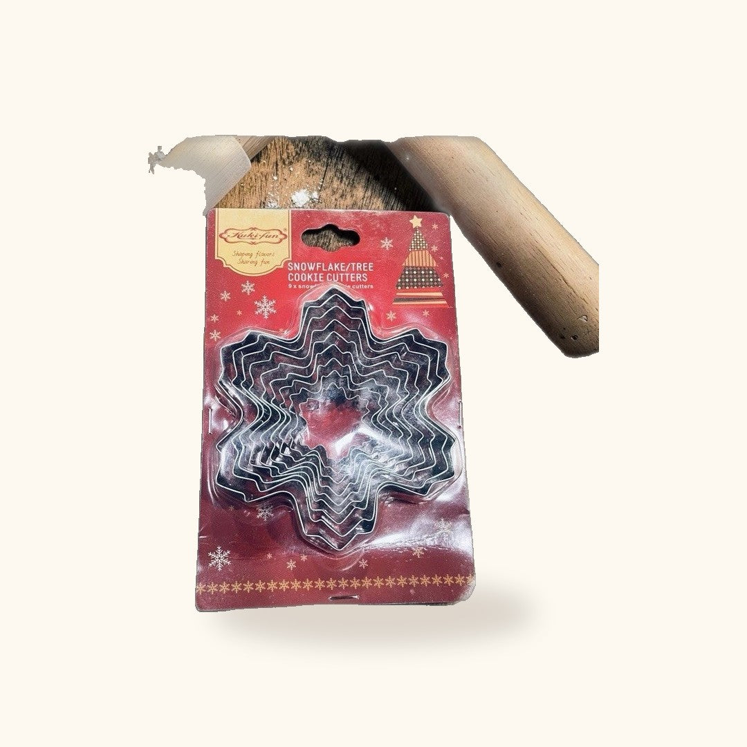 Set de 9 cortadores de galletas navideños